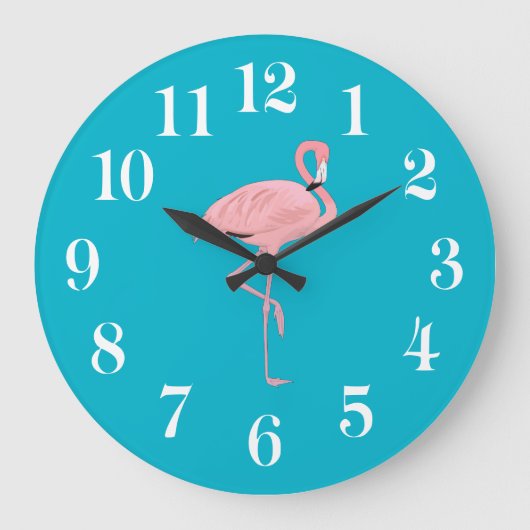 Flamingo Wall Clock ラージ壁時計 (正面)