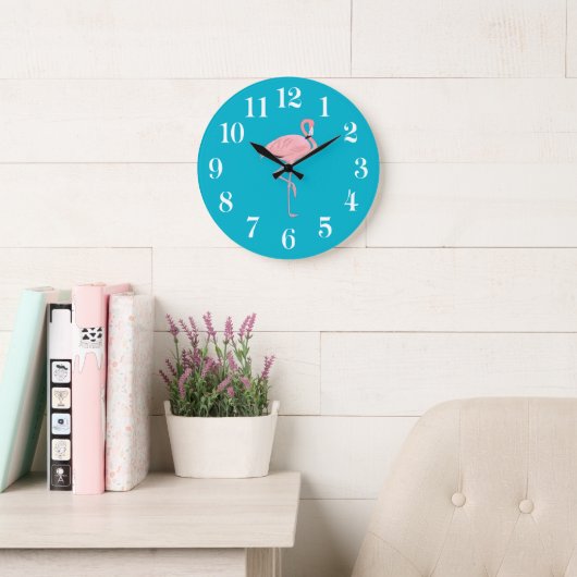 Flamingo Wall Clock ラージ壁時計 (読書スペース)