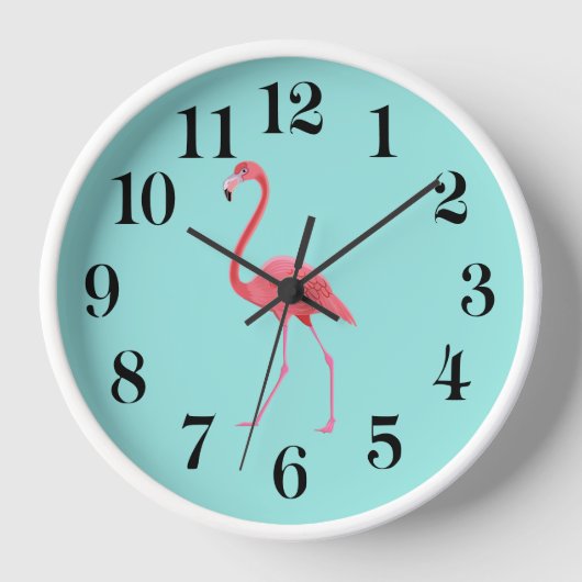 Flamingo Wall Clock 壁時計 (正面)
