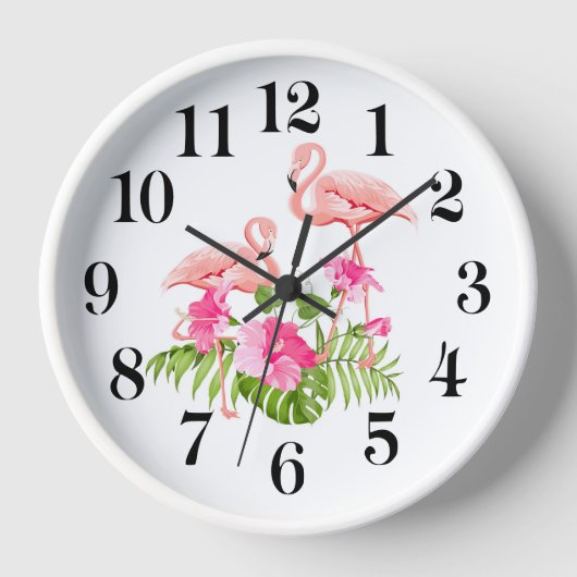 Flamingo Wall Clock 壁時計 (正面)