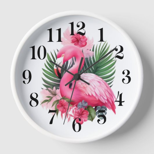 Flamingo Wall Clock 壁時計 (正面)