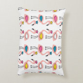 Flamingo with crown seamless pattern. アクセントクッション (裏面(縦))