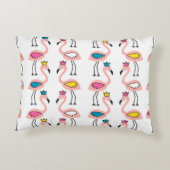 Flamingo with crown seamless pattern. アクセントクッション (裏面)