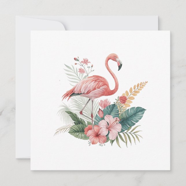 Flamingo With Flowers (正面)