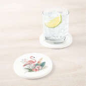 Flamingo With Flowers コースター (側面)