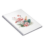 Flamingo With Flowers ノートブック (右側)