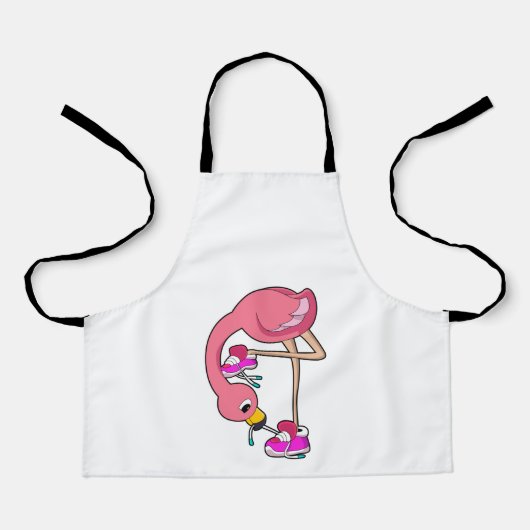 Flamingo with Shoes エプロン (正面)