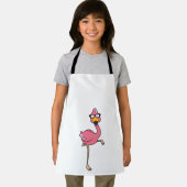 Flamingo with Sunglasses エプロン (インサイチュ)