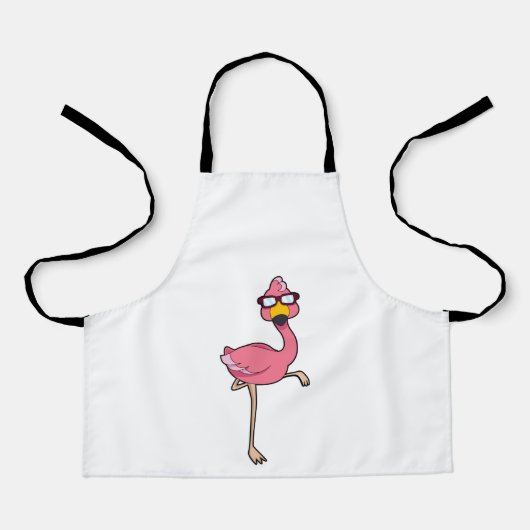 Flamingo with Sunglasses エプロン (正面)