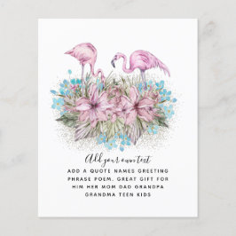 FLAMINGOSカスタム招待状発表挨拶 チラシ