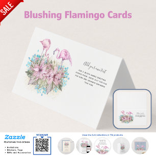 FLAMINGOSカスタム招待状発表挨拶 名刺