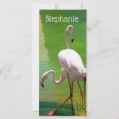 Flamingosデザインブックマーク (裏面)