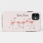 Flamingosピンクグループ'名前' iPhone 11ケース Case-Mate iPhoneケース (裏面(横))