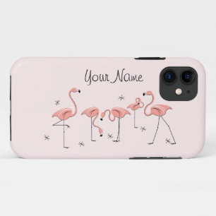 Flamingosピンクグループ'名前' iPhone 11ケース 11 ケース