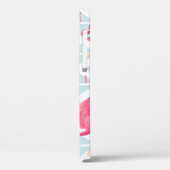 Flamingosライトグレー:熱帯ヴィンテージ。 Case-Mate iPhoneケース (裏面 / 左)