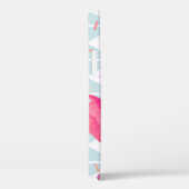 Flamingosライトグレー:熱帯ヴィンテージ。 Case-Mate iPhoneケース (裏面 / 右)