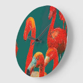 FLAMINGOS ART WALL CLOCK ラージ壁時計 (傾斜)