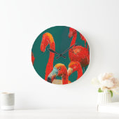 FLAMINGOS ART WALL CLOCK ラージ壁時計 (ホーム)