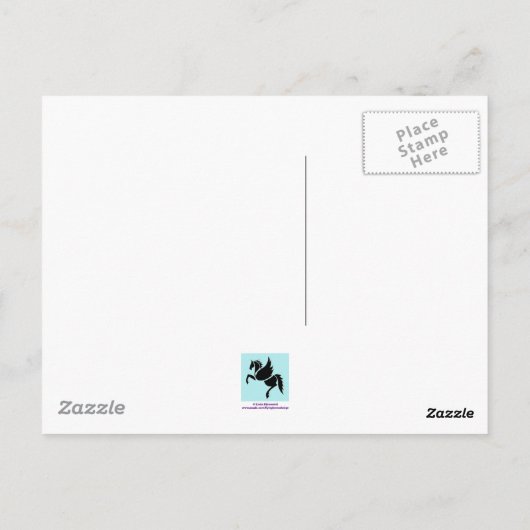 Flamingos in Knitted Hats ポストカード (裏面)