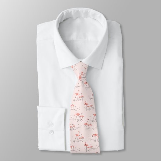 Flamingos Multi Pink tie ネクタイ (タイ)