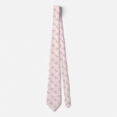Flamingos Multi Pink tie ネクタイ (正面)