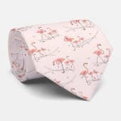 Flamingos Multi Pink tie ネクタイ (ロール)