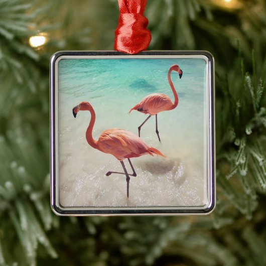 Flamingos Ornament メタルオーナメント (ツリー)