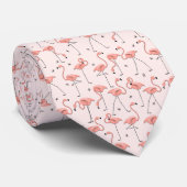 Flamingos Pink tie ネクタイ (ロール)
