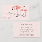 Flamingos Pink Trio 3名刺 名刺 (正面/裏面)