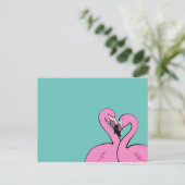 Flamingos Postcard ポストカード (スタンド正面)