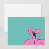 Flamingos Postcard ポストカード (正面/裏面)