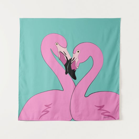 Flamingos Tapestry タペストリー (正面)