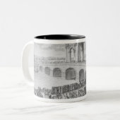 FlaminiaによるAugustusの橋、リミニの近くで、I ツートーンマグカップ (正面左)