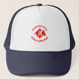 Flammable Driver Trucker Gift | Funny ADR Hazmat キャップ