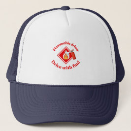 Flammable Driver Trucker Gift | Funny ADR Hazmat キャップ