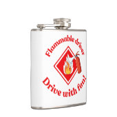 Flammable Driver Trucker Gift | Funny ADR Hazmat フラスク (右)