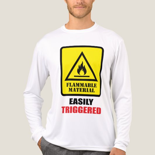 Flammable Material - Easily Triggered トライブレンドＴシャツ (正面)