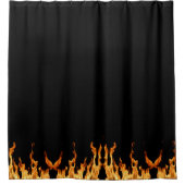 Flammen – Flamme – Flame – Flames – Feuer – Fire シャワーカーテン (正面)