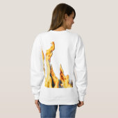 Flammen – Flamme – Flame – Flames – Feuer – Fire T スウェットシャツ (裏面フル)