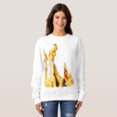 Flammen – Flamme – Flame – Flames – Feuer – Fire T スウェットシャツ (正面フル)
