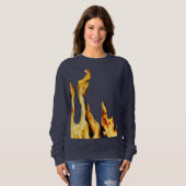 Flammen – Flamme – Flame – Flames – Feuer – Fire T スウェットシャツ (正面フル)