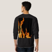 Flammen – Flamme – Flame – Flames – Feuer – Fire T スウェットシャツ (裏面フル)