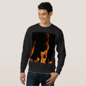 Flammen – Flamme – Flame – Flames – Feuer – Fire T スウェットシャツ (正面フル)