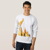 Flammen – Flamme – Flame – Flames – Feuer – Fire T スウェットシャツ (正面フル)