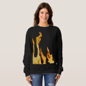 Flammen – Flamme – Flame – Flames – Feuer – Fire T スウェットシャツ (正面フル)