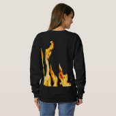 Flammen – Flamme – Flame – Flames – Feuer – Fire T スウェットシャツ (裏面フル)