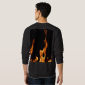 Flammen – Flamme – Flame – Flames – Feuer – Fire T スウェットシャツ (裏面フル)