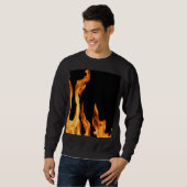 Flammen – Flamme – Flame – Flames – Feuer – Fire T スウェットシャツ (正面フル)