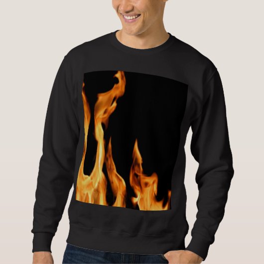 Flammen – Flamme – Flame – Flames – Feuer – Fire T スウェットシャツ (正面)