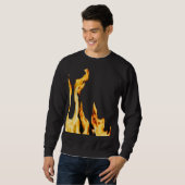 Flammen – Flamme – Flame – Flames – Feuer – Fire T スウェットシャツ (正面フル)